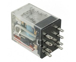 Relay Omron MY4N 14 chân dẹp nhỏ, 4 cặp tiếp điểm 3A, coil 220VAC